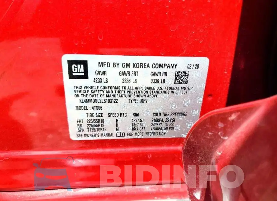 KL4MMDSL2LB103122 Photo# 14