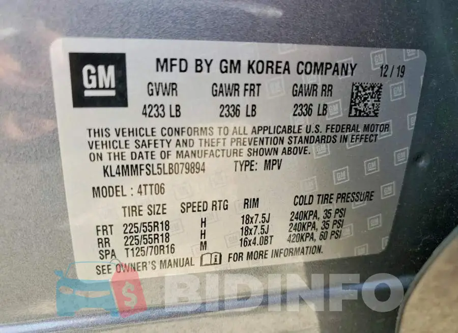 KL4MMFSL5LB079894 Photo# 12