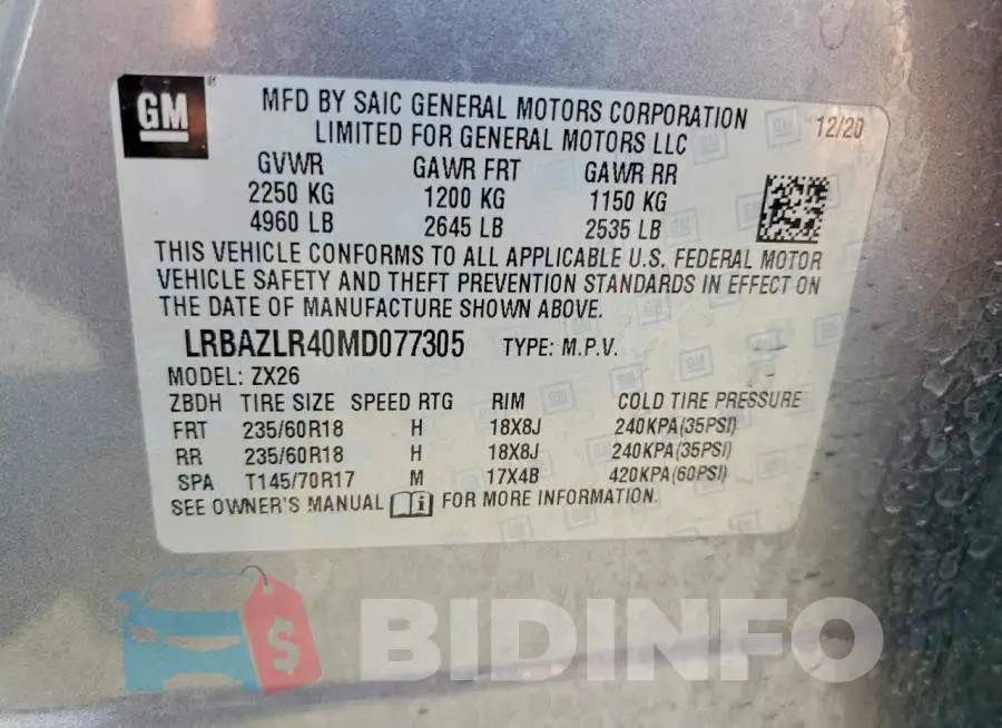 LRBAZLR40MD077305 Photo# 13
