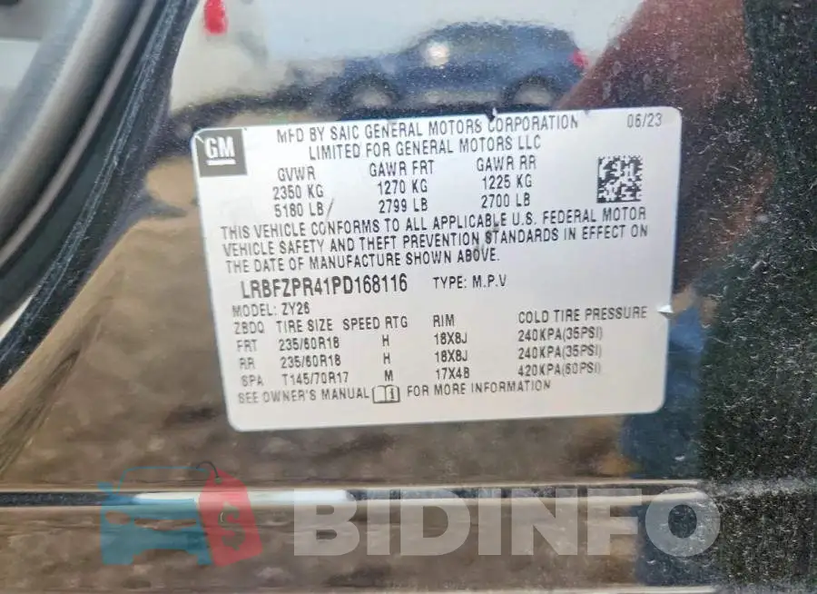 LRBFZPR41PD168116 Photo# 13