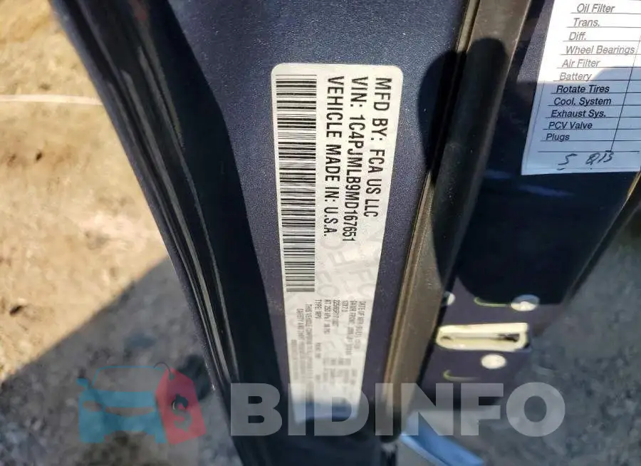 1C4PJMLB9MD167651 Photo# 13