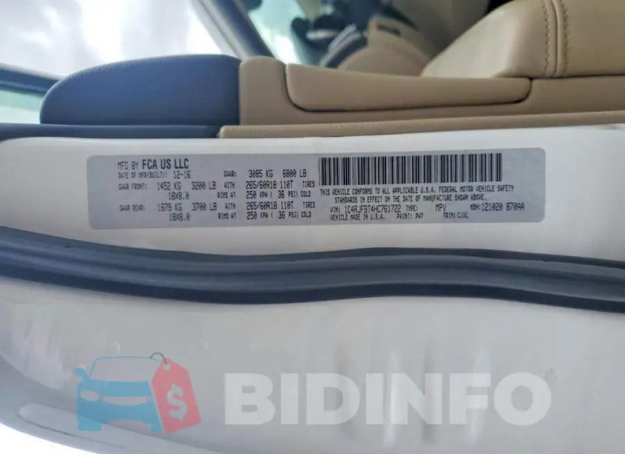 1C4RJFBT4HC761722 Photo# 13