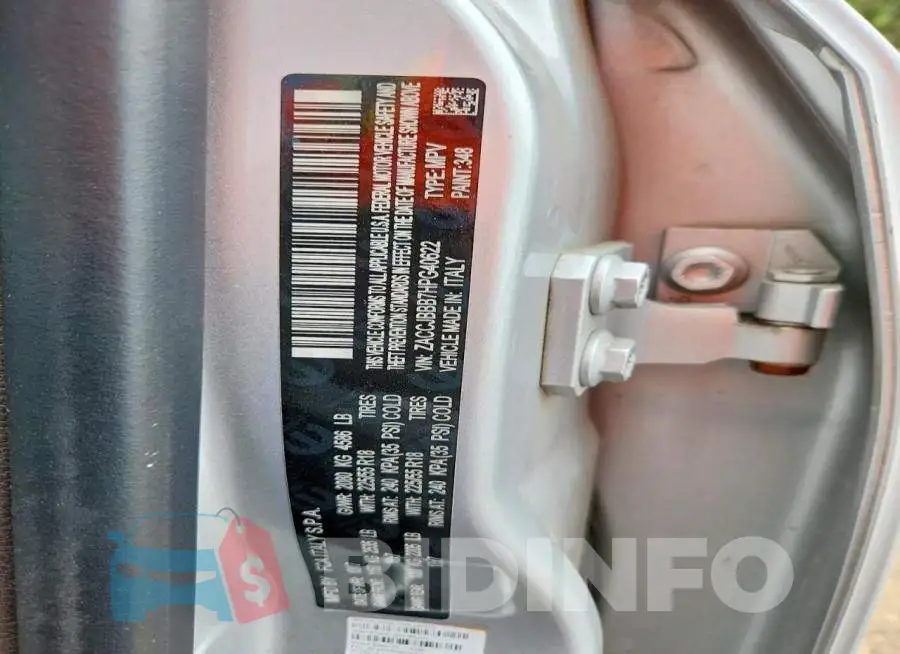 ZACCJBBB7HPG40622 Photo# 13