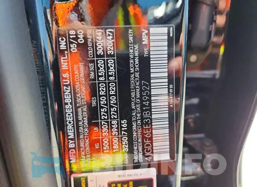 4JGDF6EE3JB149527 Photo# 13