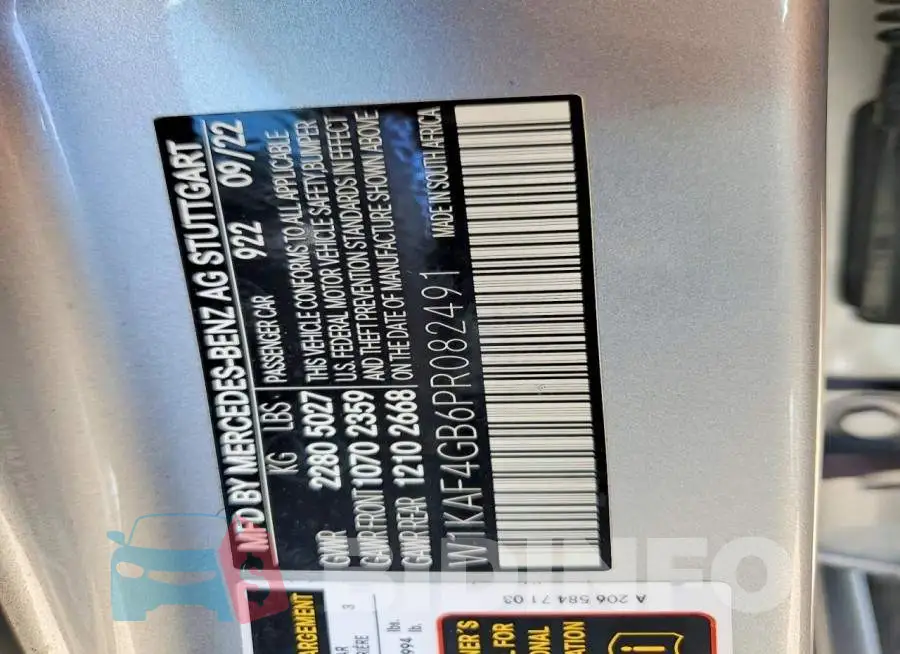 W1KAF4GB6PR082491 Photo# 12