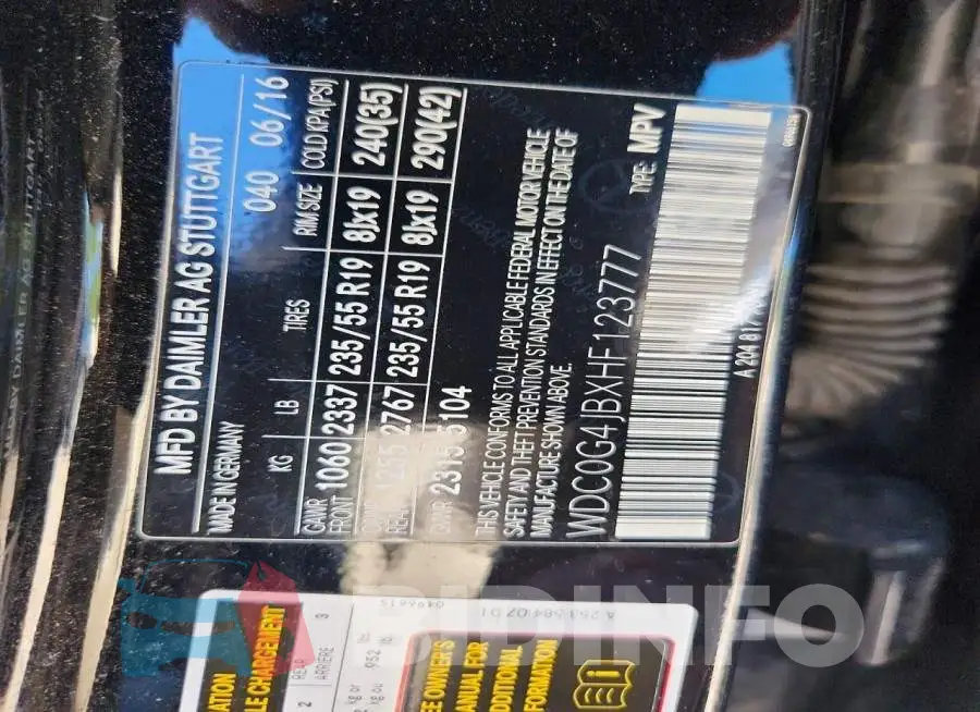 WDC0G4JBXHF123777 Photo# 13