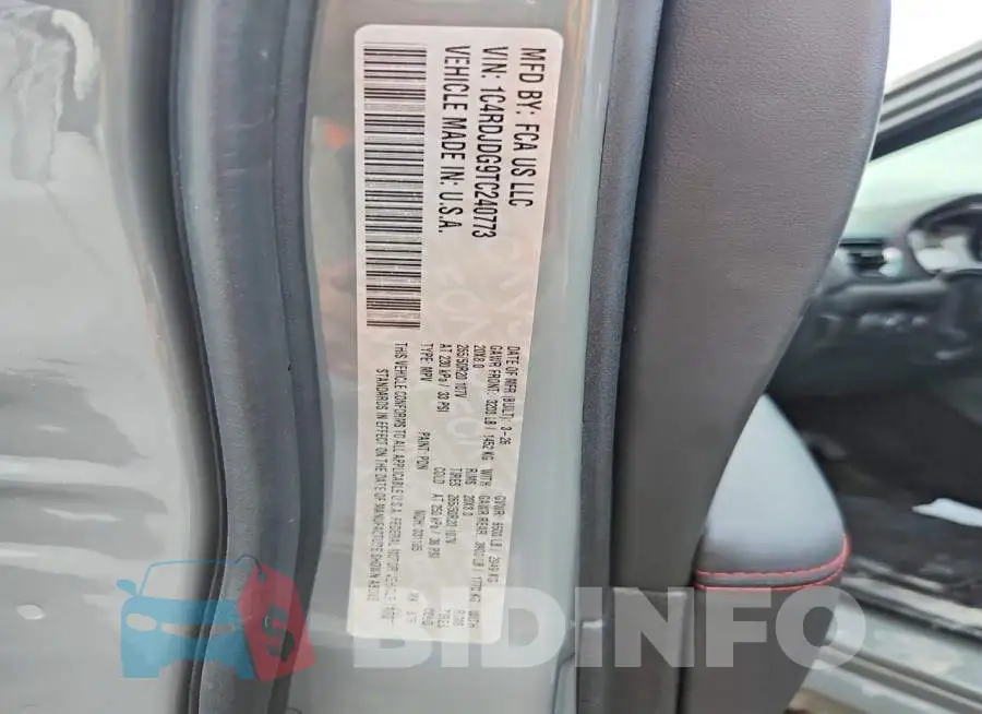 1C4RDJDG9TC240773 Photo# 14