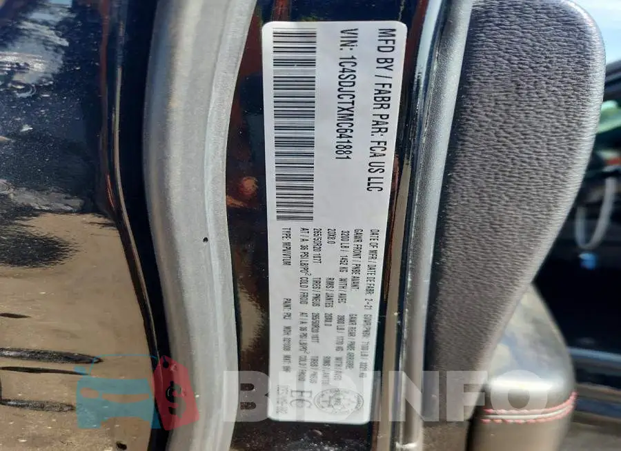 1C4SDJCTXMC641881 Photo# 12