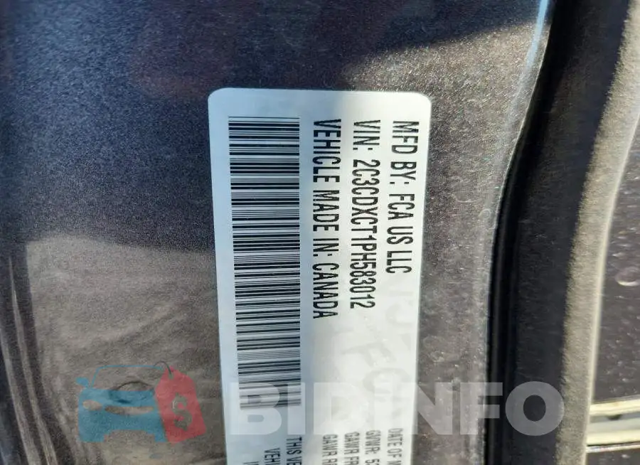2C3CDXCT1PH583012 Photo# 12