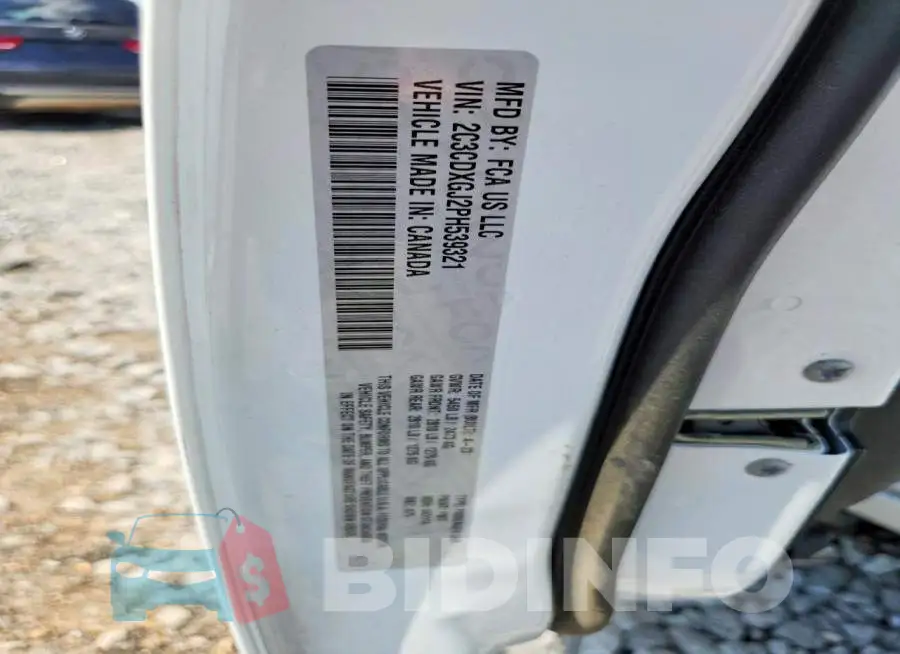 2C3CDXGJ2PH539321 Photo# 12