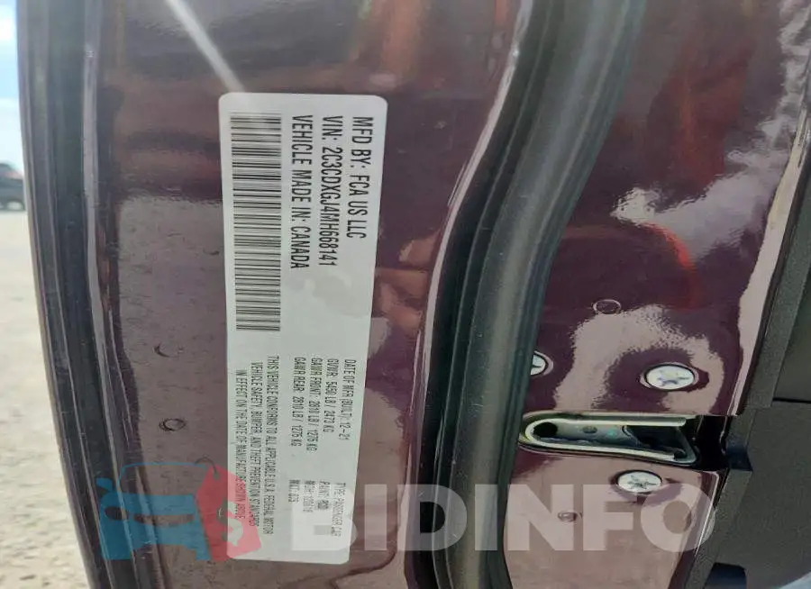 2C3CDXGJ4MH668141 Photo# 13