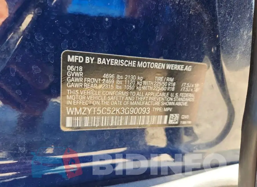 WMZYT5C52K3G90093 Photo# 14