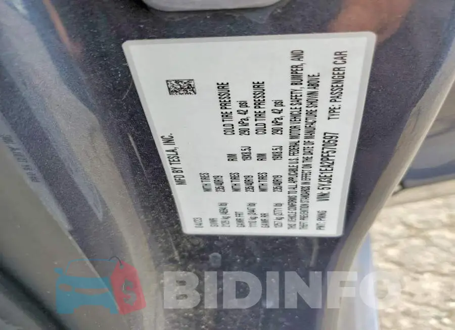 5YJ3E1EA2PF570597 Photo# 12