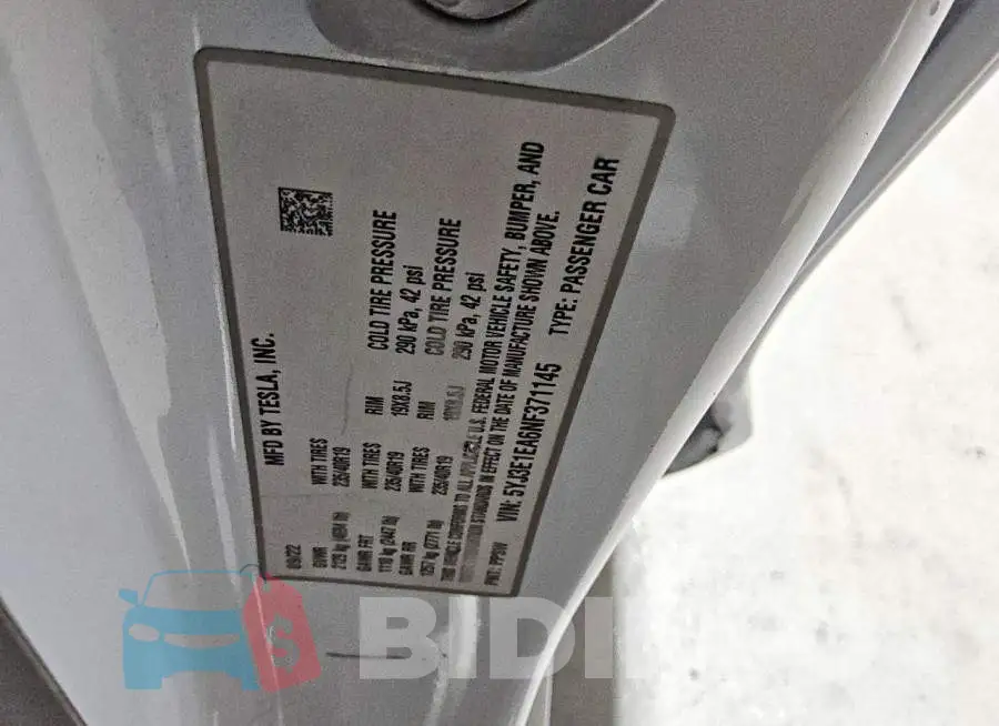 5YJ3E1EA6NF371145 Photo# 12