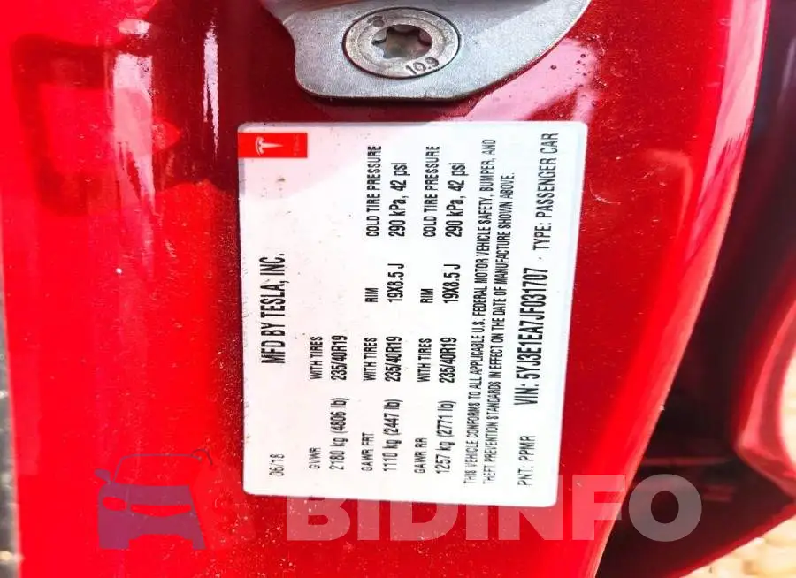5YJ3E1EA7JF031707 Photo# 12