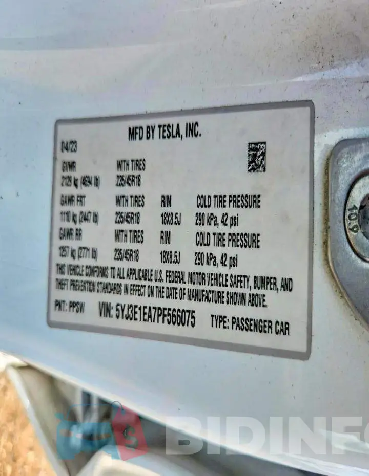 5YJ3E1EA7PF566075 Photo# 12