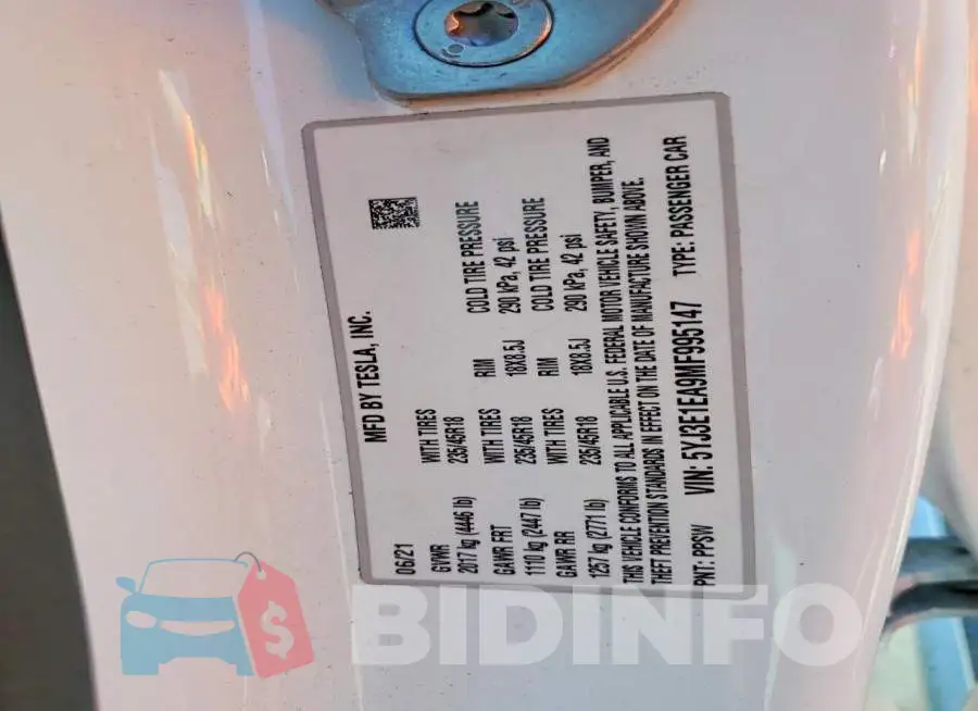 5YJ3E1EA9MF995147 Photo# 13