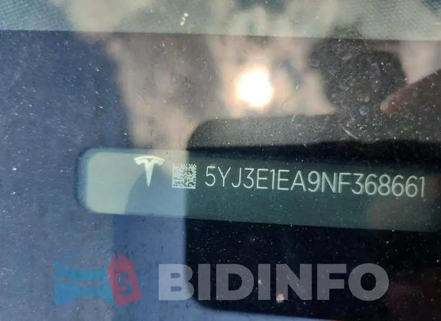 5YJ3E1EA9NF368661 Photo# 12
