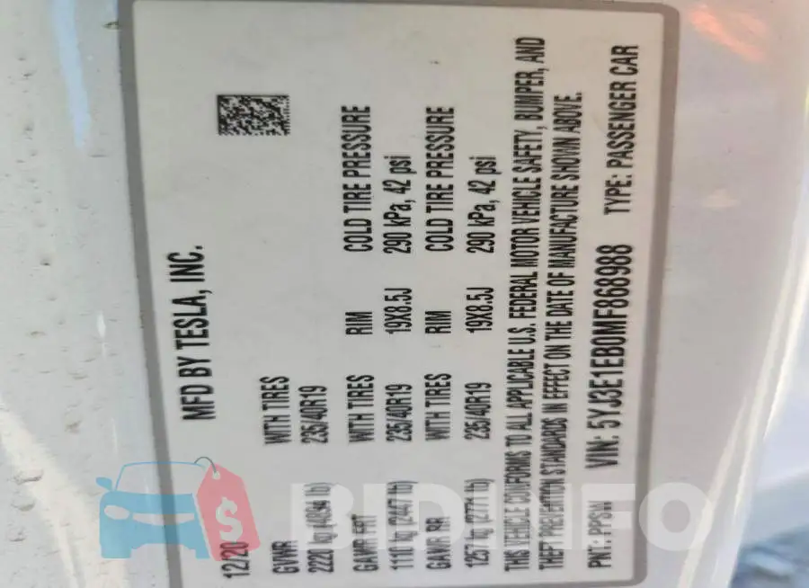 5YJ3E1EB0MF868988 Photo# 12