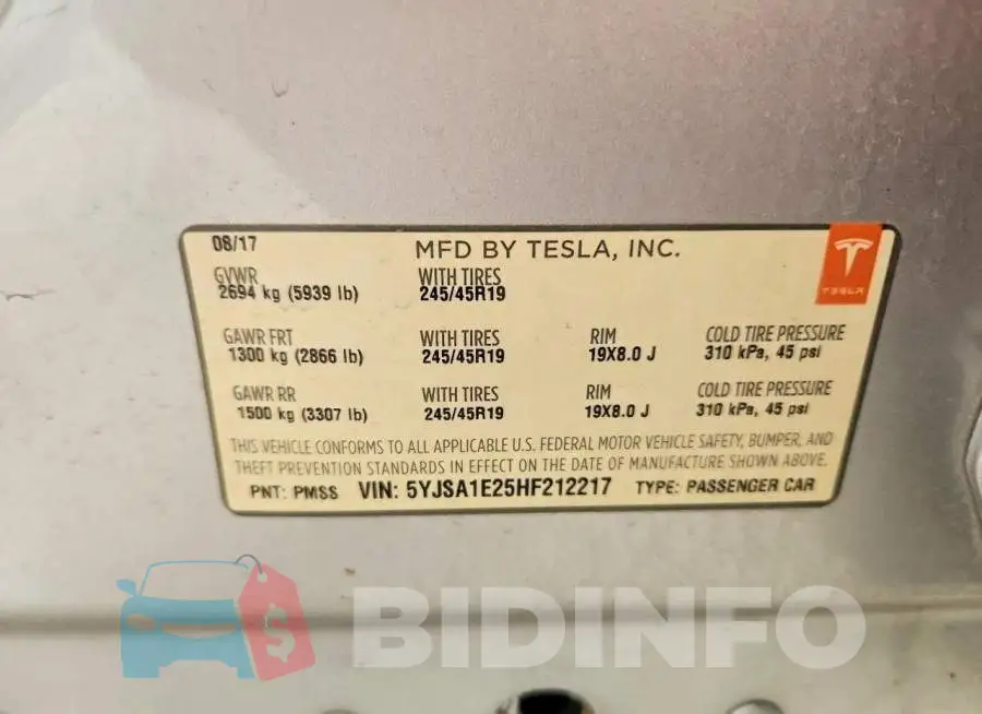 5YJSA1E25HF212217 Photo# 12