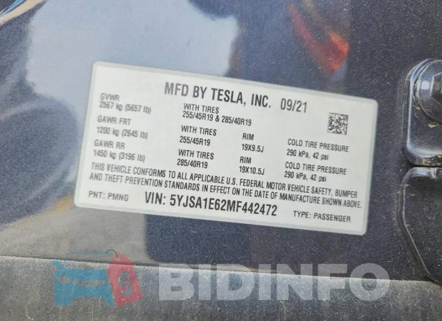 5YJSA1E62MF442472 Photo# 13