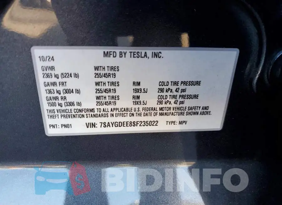 7SAYGDEE8SF235022 Photo# 12