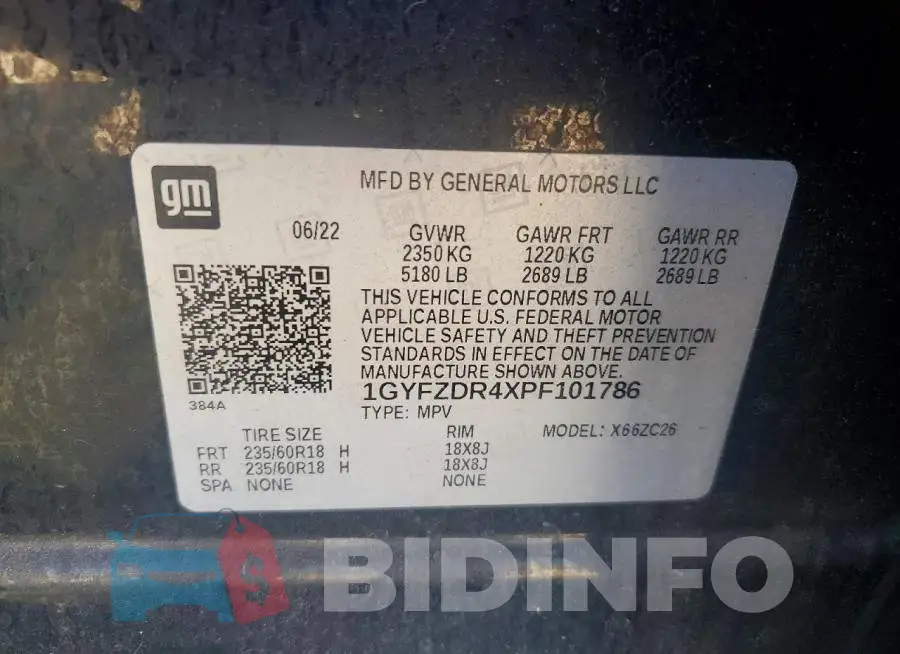 1GYFZDR4XPF101786 Photo# 13
