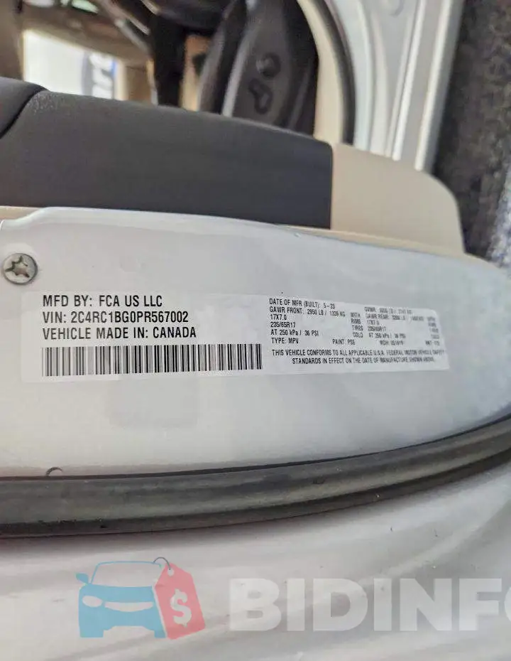 2C4RC1BG0PR567002 Photo# 13
