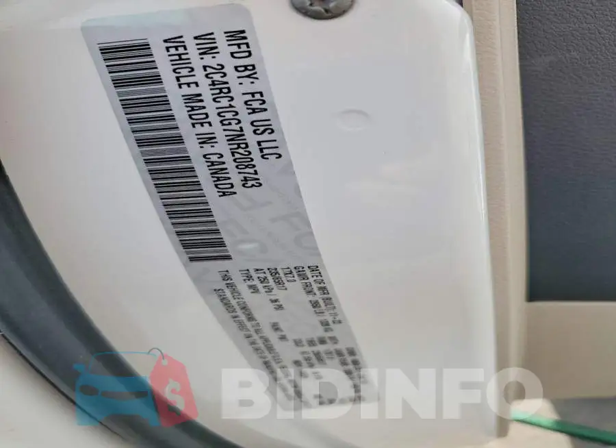 2C4RC1CG7NR208743 Photo# 13