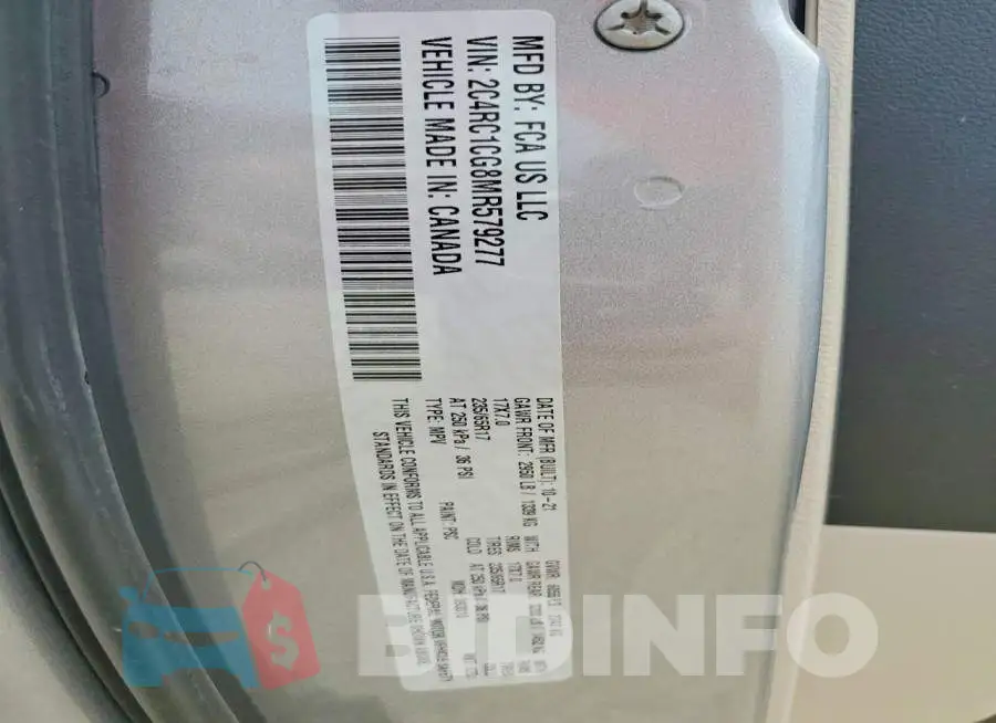 2C4RC1CG8MR579277 Photo# 12