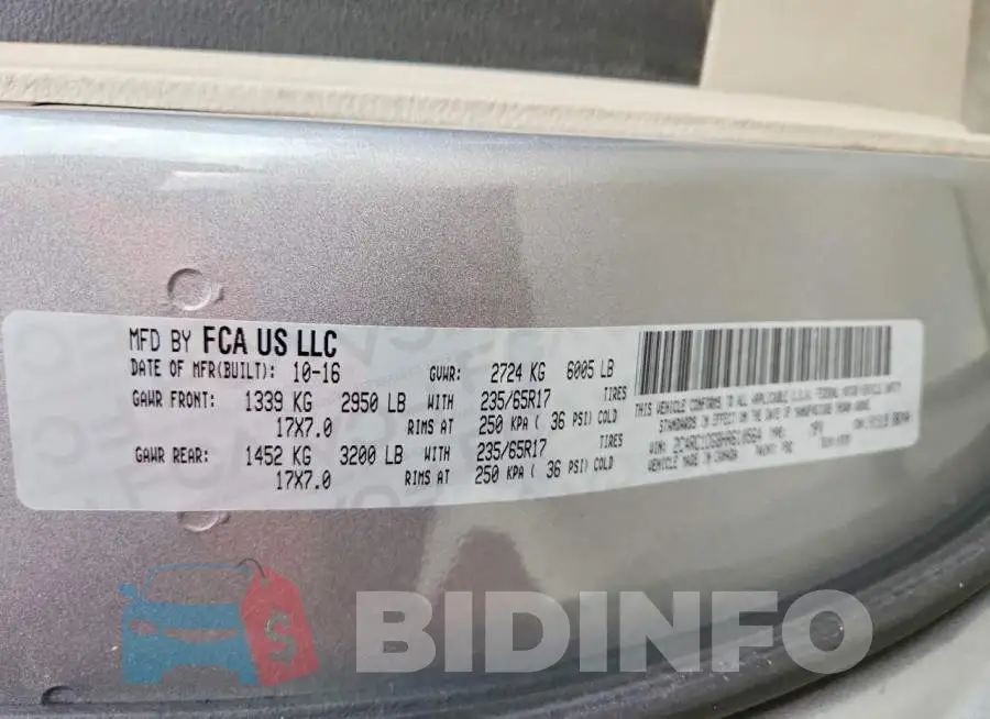 2C4RC1DG8HR610564 Photo# 14