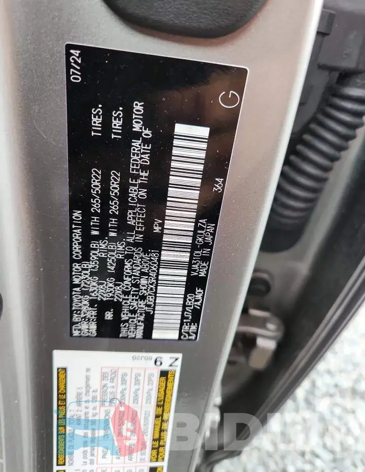 JTJGB7CX3R4060481 Photo# 13