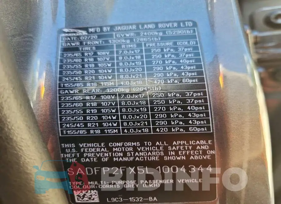 SADFP2FX5L1004344 Photo# 14