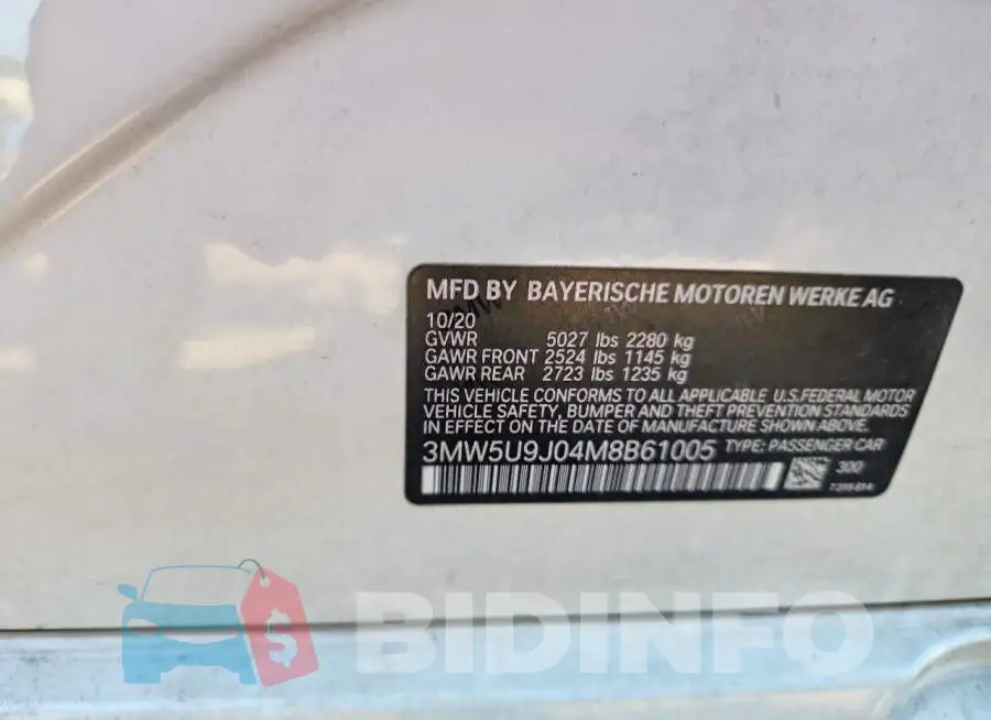 3MW5U9J04M8B61005 Photo# 13