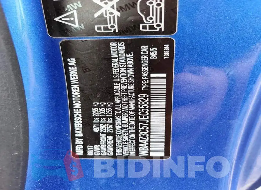 WBA4Z3C57JEC55829 Photo# 12