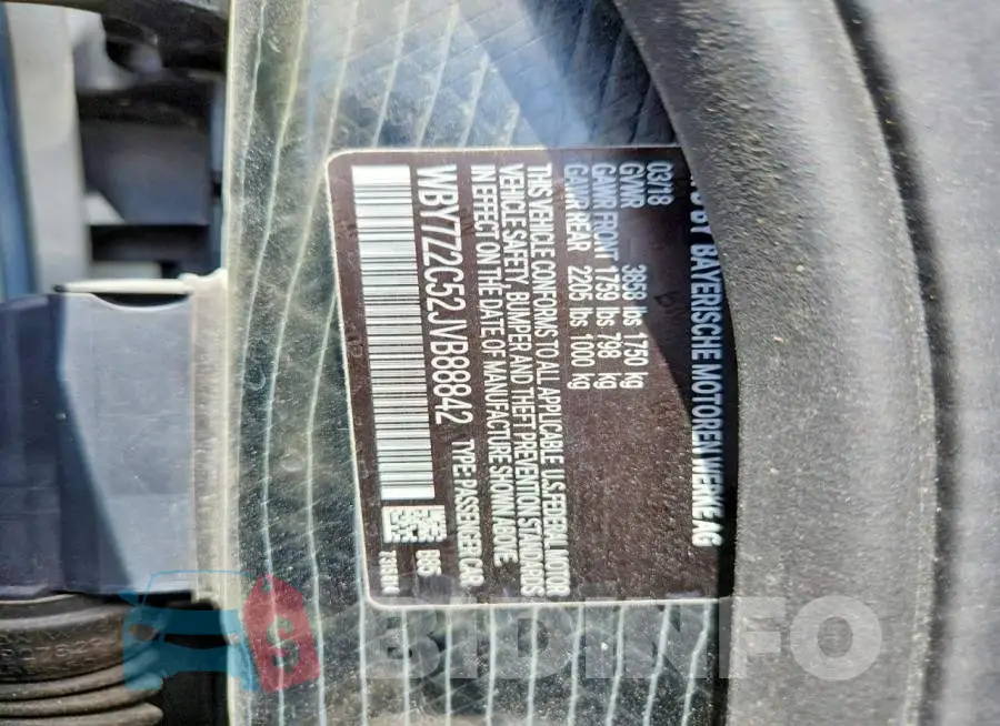 WBY7Z2C52JVB88842 Photo# 13