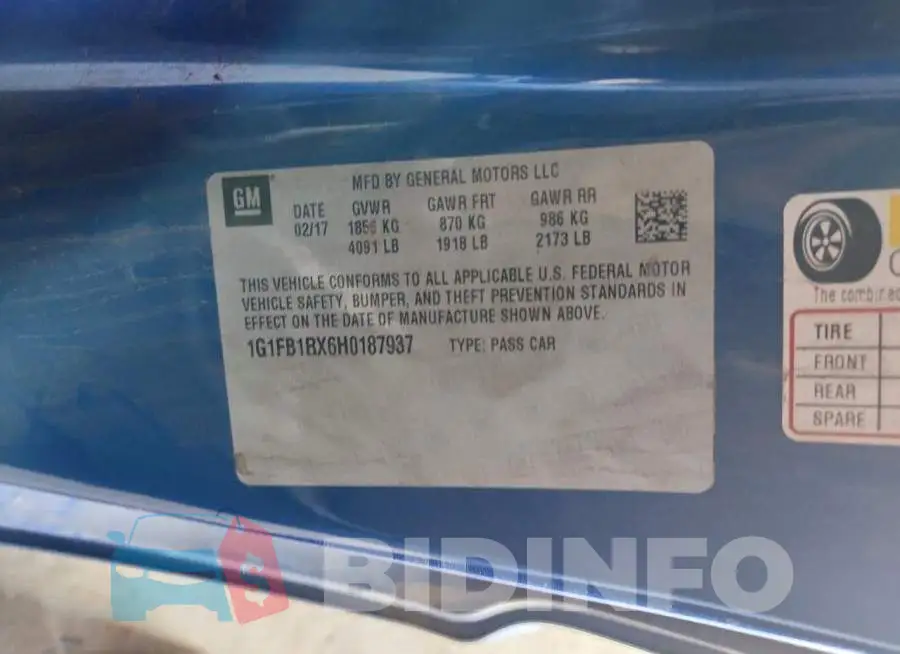 1G1FB1RX6H0187937 Photo# 12