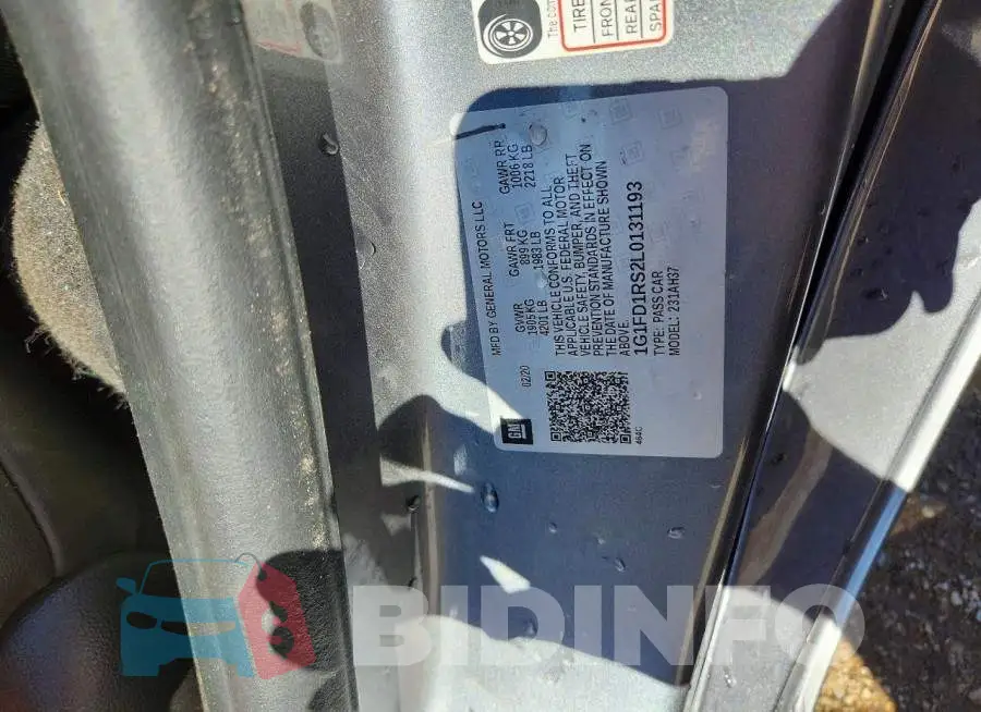 1G1FD1RS2L0131193 Photo# 13