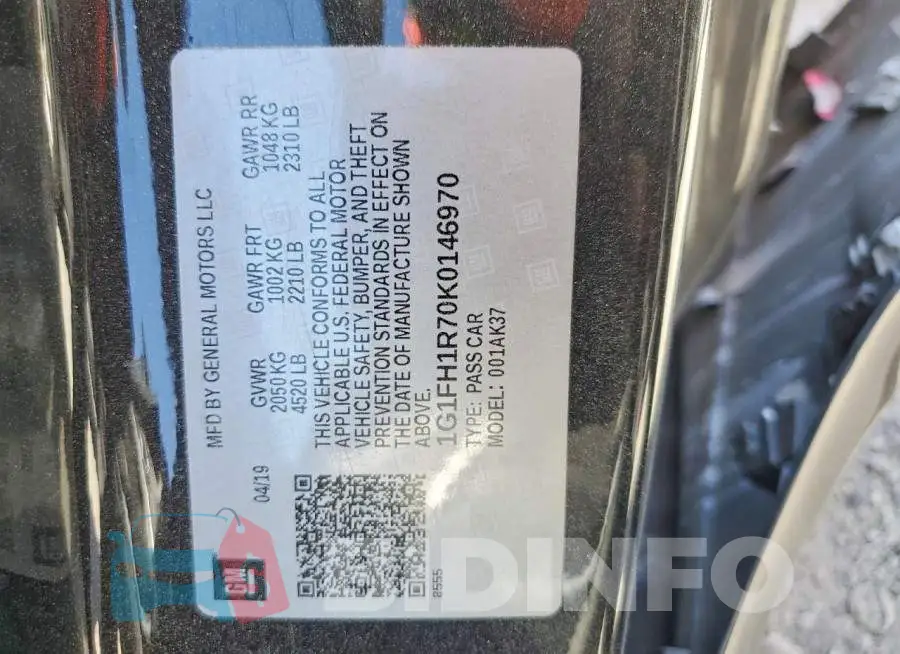 1G1FH1R70K0146970 Photo# 12