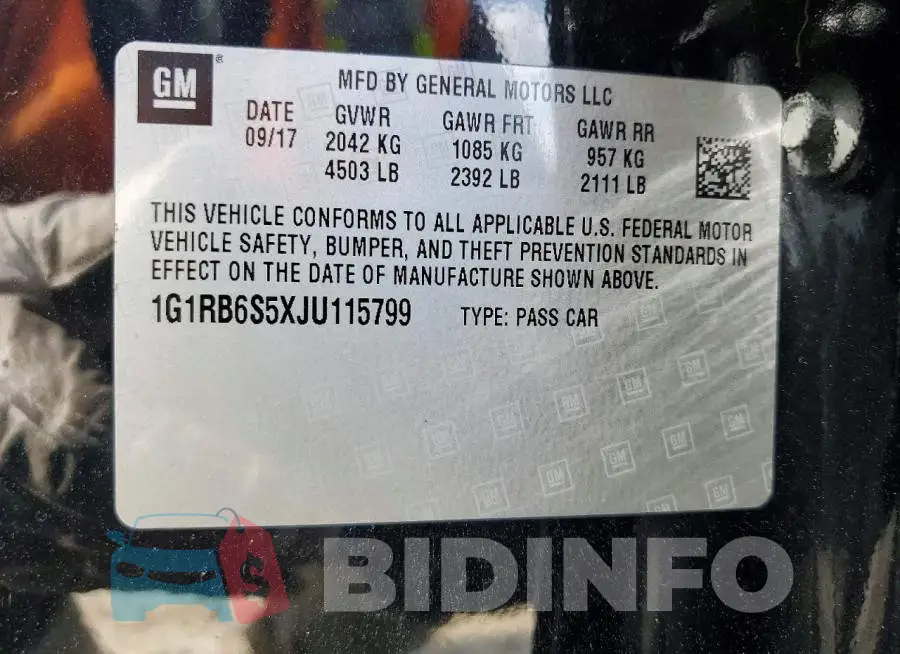 1G1RB6S5XJU115799 Photo# 13
