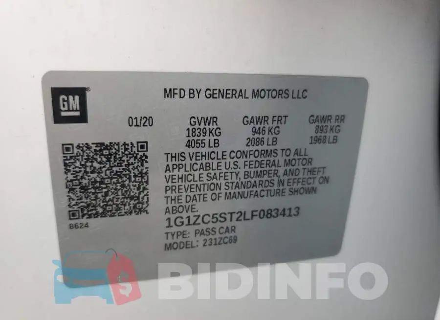 1G1ZC5ST2LF083413 Photo# 12