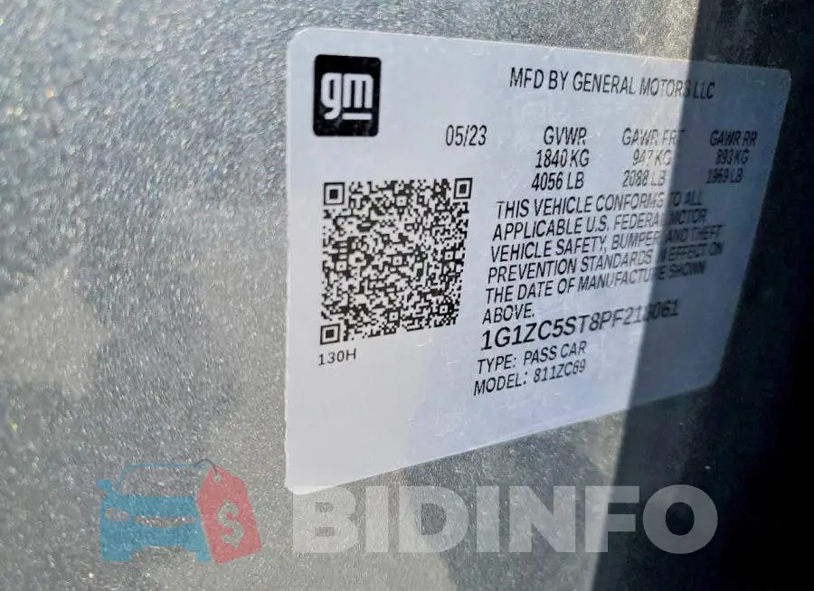 1G1ZC5ST8PF218061 Photo# 12