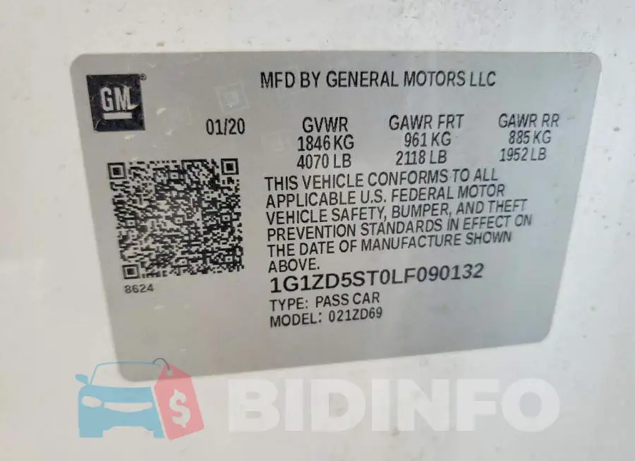 1G1ZD5ST0LF090132 Photo# 12