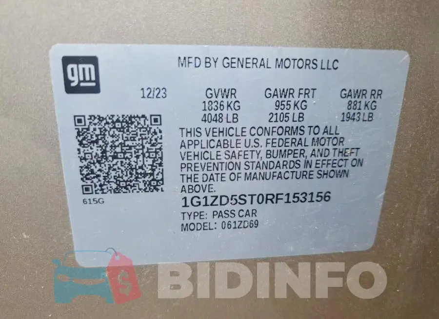1G1ZD5ST0RF153156 Photo# 12