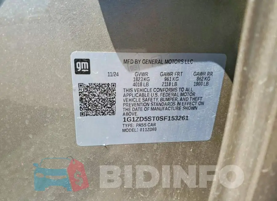 1G1ZD5ST0SF153261 Photo# 12