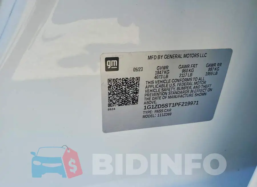 1G1ZD5ST1PF219971 Photo# 12