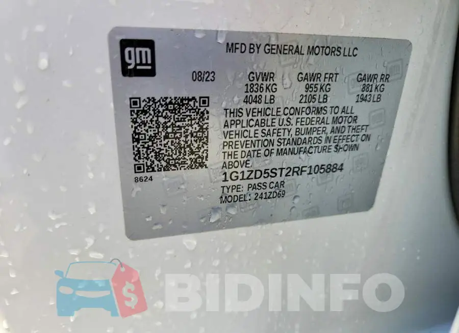 1G1ZD5ST2RF105884 Photo# 12