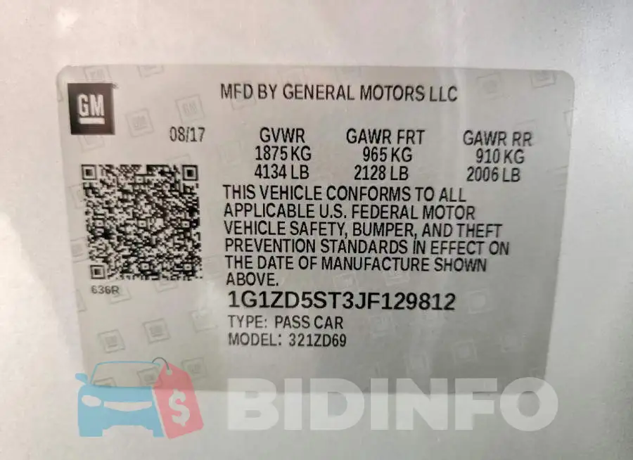 1G1ZD5ST3JF129812 Photo# 12