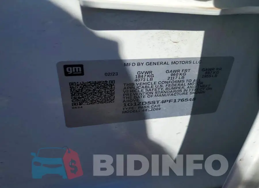 1G1ZD5ST4PF176548 Photo# 12