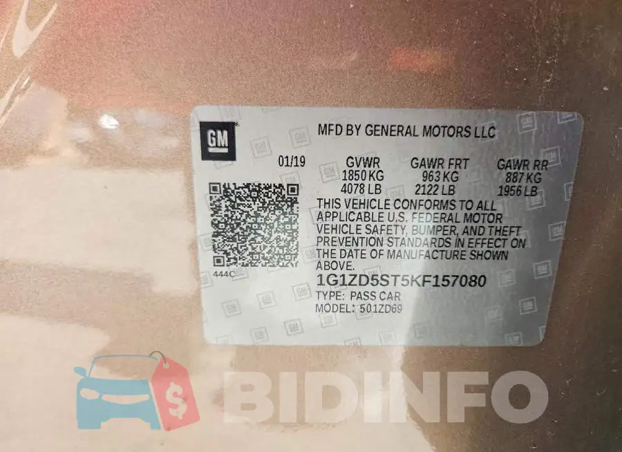 1G1ZD5ST5KF157080 Photo# 12